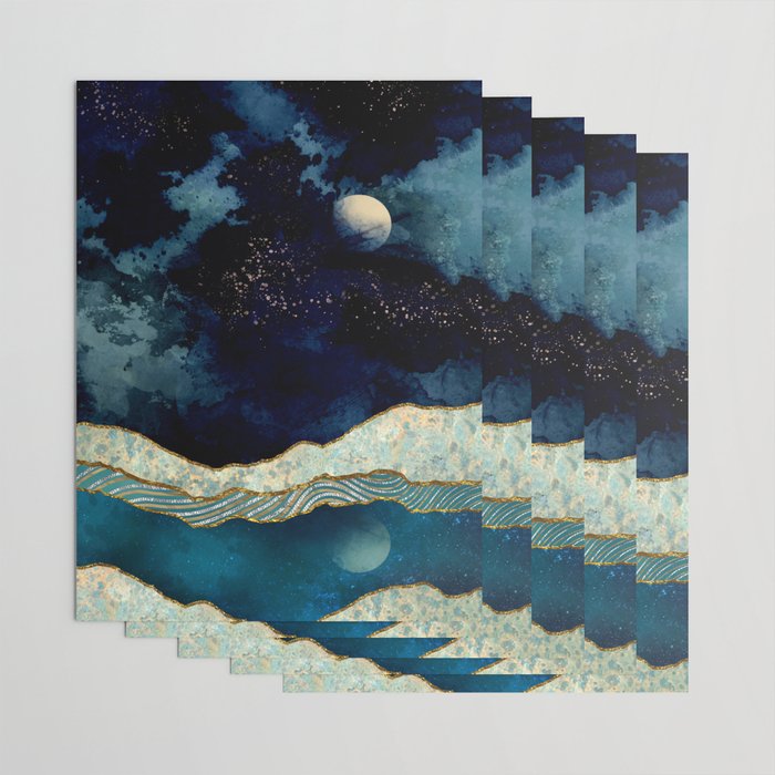 Indigo Sky Wrapping Paper Gallery Image 3