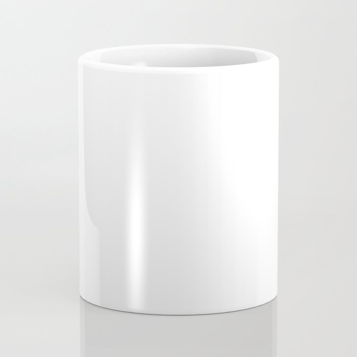 Whitest White Plain Solid  Coffee Mug Gallery Image 4