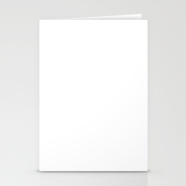 Whitest White Plain Solid  Stationery Card Gallery Image 2