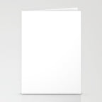 Whitest White Plain Solid  Stationery Card Gallery Image 2
