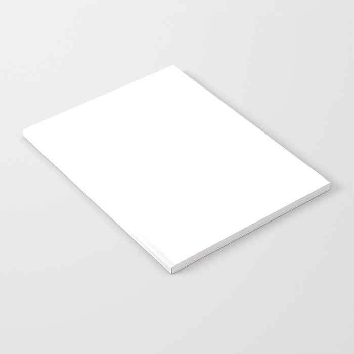 Whitest White Plain Solid  Notebook Gallery Image 2