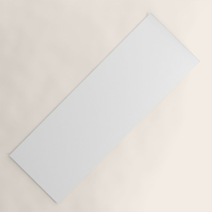 Whitest White Plain Solid  Yoga Mat Gallery Image 1