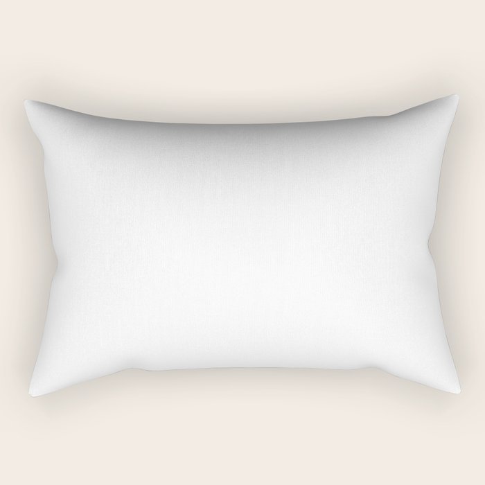Whitest White Plain Solid  Rectangular Pillow Gallery Image 2
