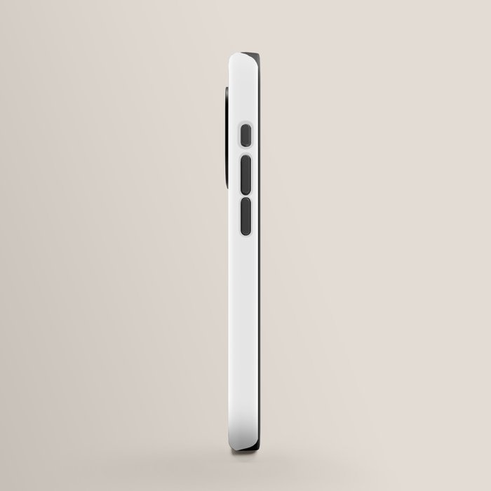 Whitest White Plain Solid  iPhone Case Gallery Image 2