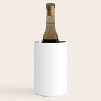 Whitest White Plain Solid  Wine Chiller Gallery Image 1