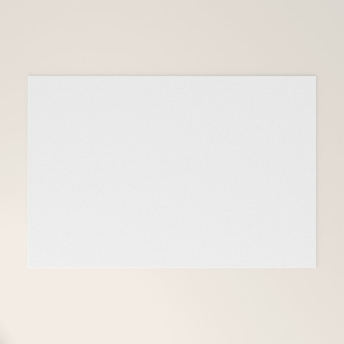 Whitest White Plain Solid  Welcome Mat Gallery Image 1