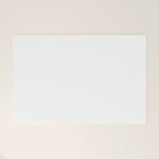 Whitest White Plain Solid  Welcome Mat Gallery Image 1