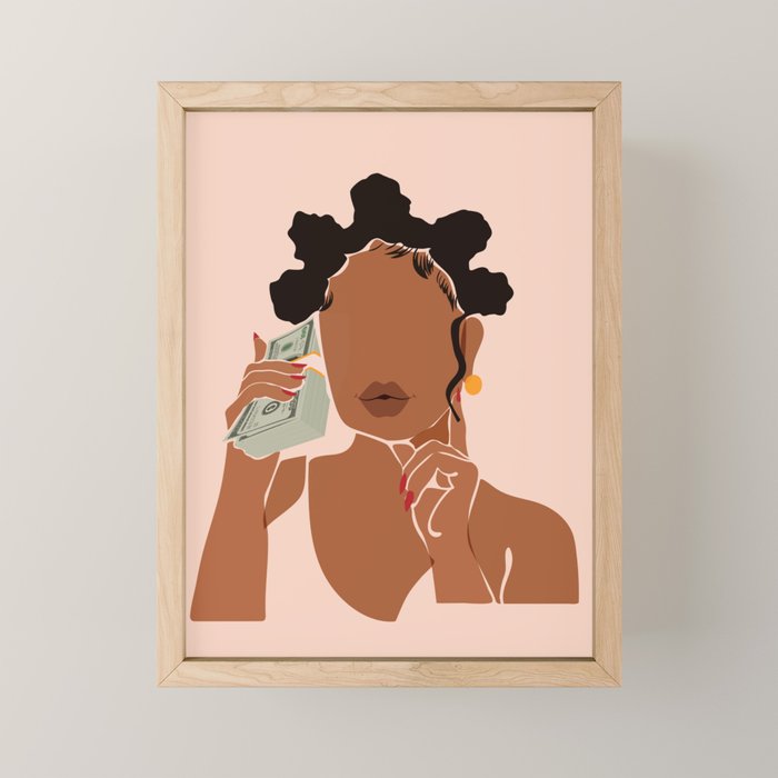 Mo' Money, No Problems Mini Art Print Gallery Image 1
