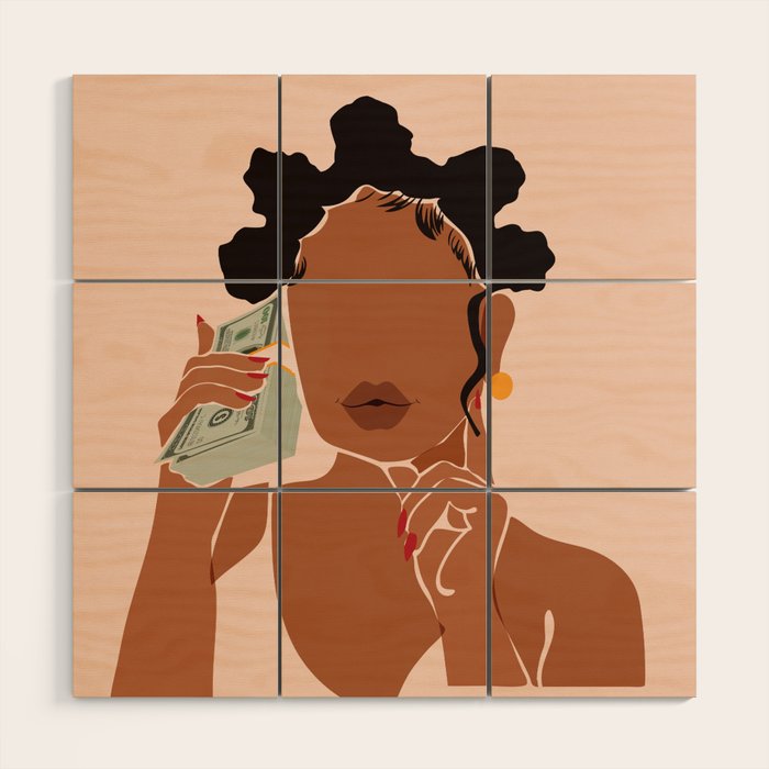 Mo' Money, No Problems Wood Wall Art Gallery Image 1