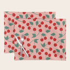 Cherry Kitsch on Pink Placemat Gallery Image 1