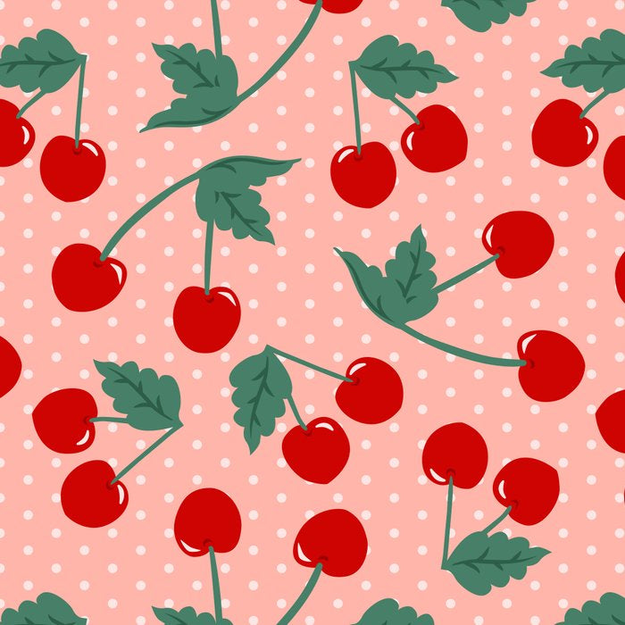 Cherry Kitsch on Pink Coffee Mug Gallery Image 2