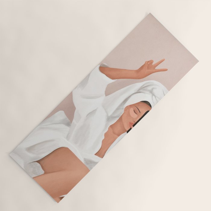 Morning Selfie Yoga Mat Gallery Image 1