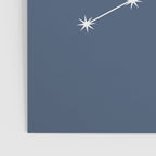 Virgo Zodiac Star Constellation Line Art Neutral Blue Poster Gallery Image 3