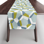 City life connections blue teal Table Runner Gallery Image 1