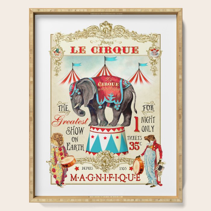 The Circus is in town Serving Tray Gallery Image 1
