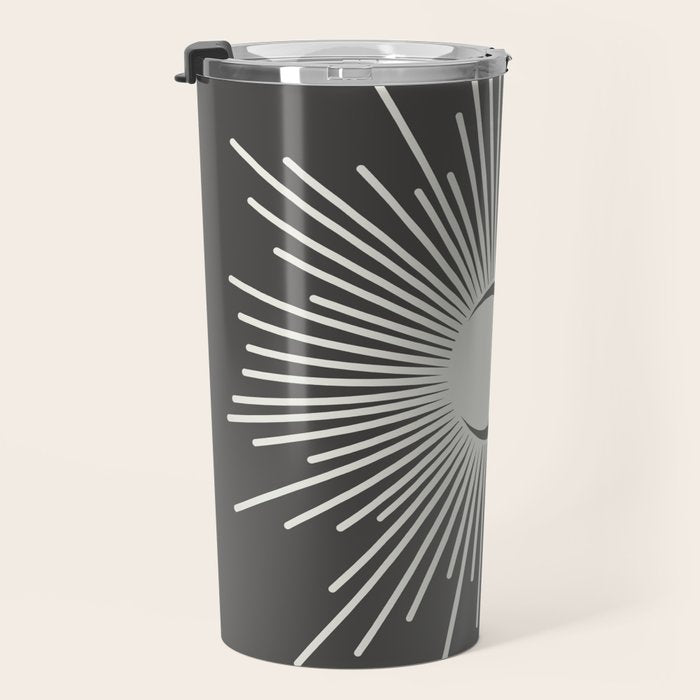 Sun and Moon - Charcoal Gray  Travel Mug Gallery Image 3