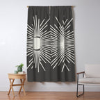 Sun and Moon - Charcoal Gray  Window Curtain Gallery Image 5