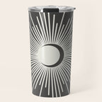 Sun and Moon - Charcoal Gray  Travel Mug Gallery Image 1