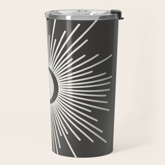 Sun and Moon - Charcoal Gray  Travel Mug Gallery Image 2
