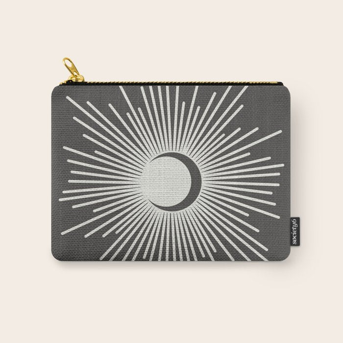 Sun and Moon - Charcoal Gray  Carry All Pouch Gallery Image 1