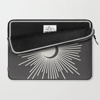 Sun and Moon - Charcoal Gray  Laptop Sleeve Gallery Image 2