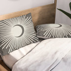 Sun and Moon - Charcoal Gray  Pillow Sham Gallery Image 2