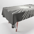 Sun and Moon - Charcoal Gray  Tablecloth Gallery Image 1