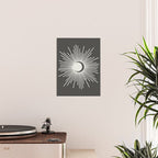 Sun and Moon - Charcoal Gray  Poster Gallery Image 2