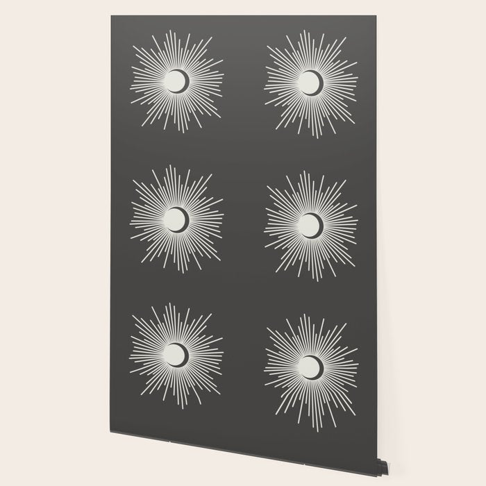 Sun and Moon - Charcoal Gray  Wallpaper Gallery Image 2