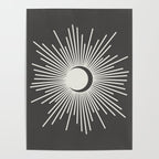 Sun and Moon - Charcoal Gray  Poster Gallery Image 4
