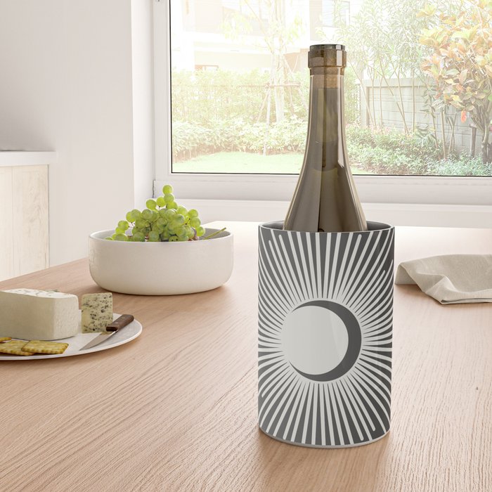 Sun and Moon - Charcoal Gray  Wine Chiller Gallery Image 4
