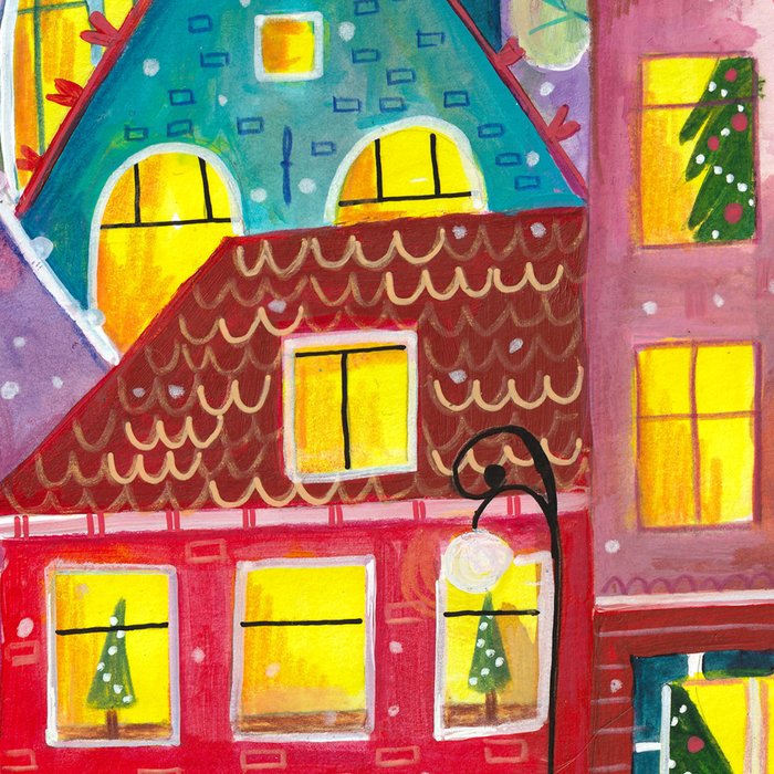 Amsterdam festive city lights in the snow Coffee Mug Gallery Image 2