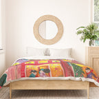 Amsterdam festive city lights in the snow Duvet Cover Gallery Image 3
