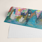 Amsterdam festive city lights in the snow Wrapping Paper Gallery Image 2