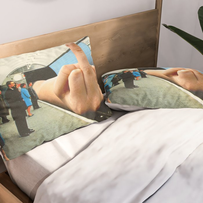 Monday Mood - Mind the finger Pillow Sham Gallery Image 2