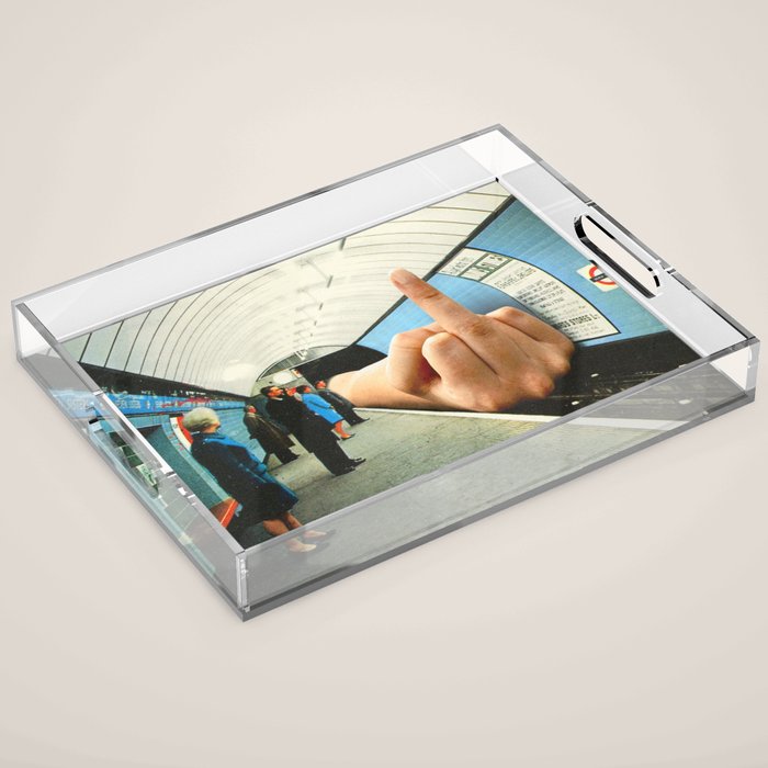 Monday Mood - Mind the finger Acrylic Tray Gallery Image 1