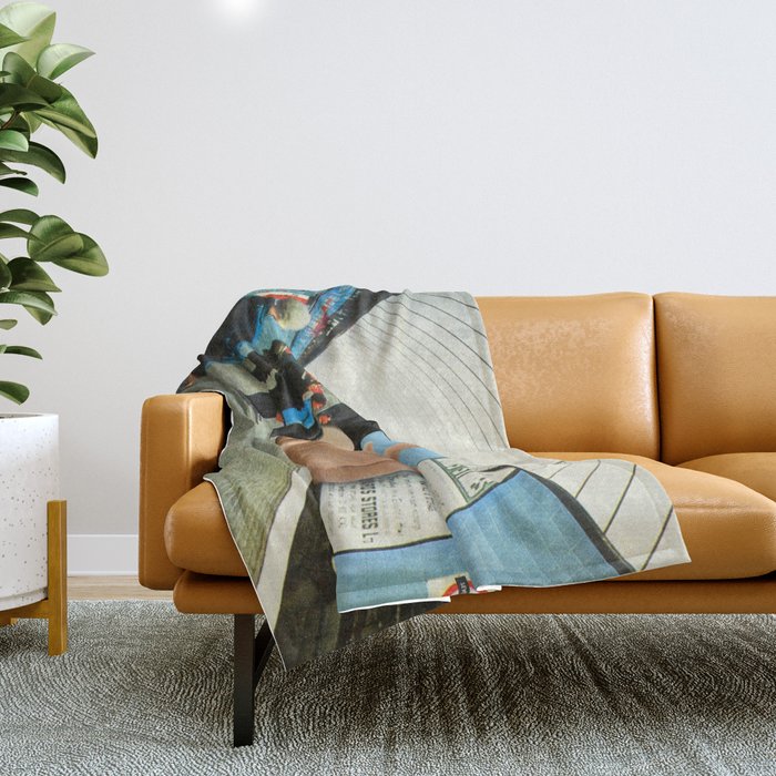 Monday Mood - Mind the finger Throw Blanket Gallery Image 1