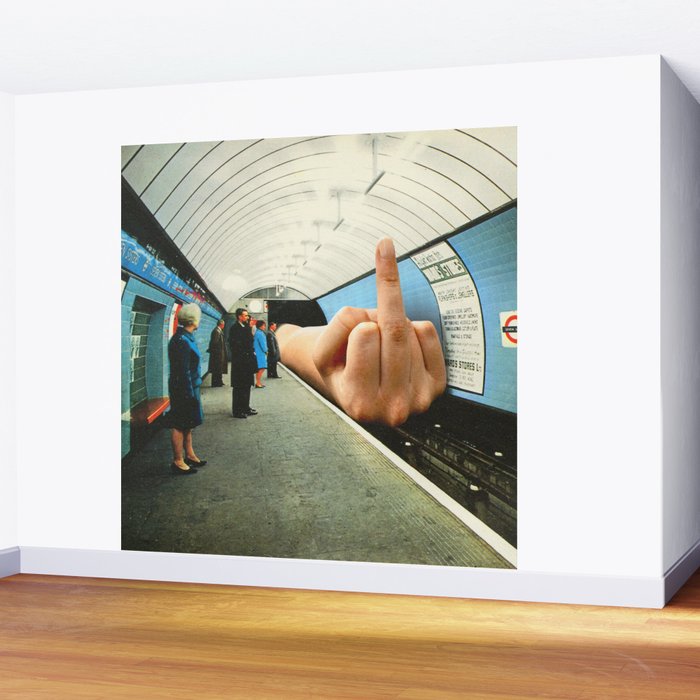 Monday Mood - Mind the finger Wall Mural Gallery Image 2