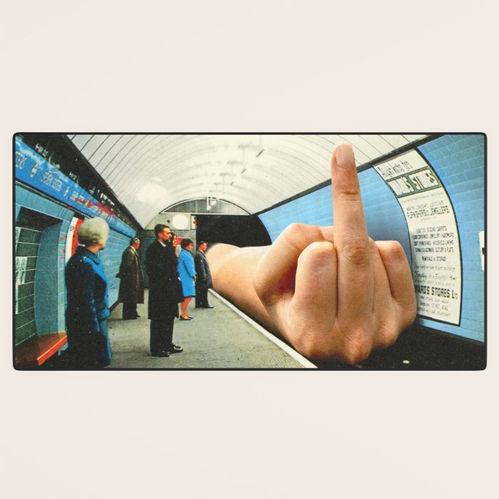 Monday Mood - Mind the finger Desk Mat Gallery Image 3