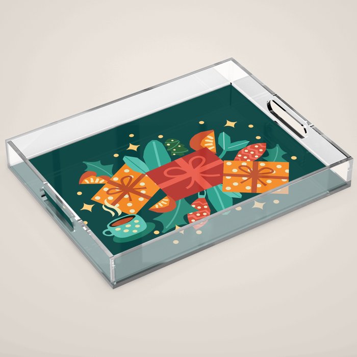 Christmas time Acrylic Tray Gallery Image 1