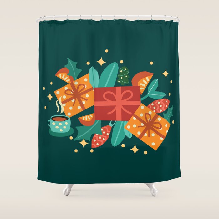 Christmas time Shower Curtain Gallery Image 1
