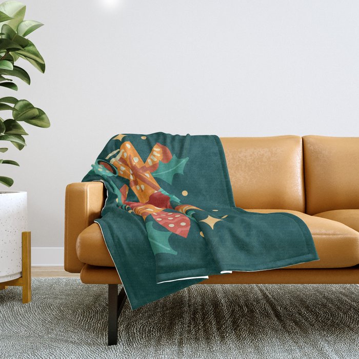 Christmas time Throw Blanket Gallery Image 1