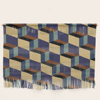 Cuboid Geometric Abstract Shapes Pattern XVII Wall Hanging Gallery Image 1
