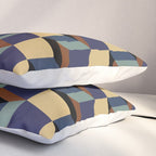 Cuboid Geometric Abstract Shapes Pattern XVII Pillow Sham Gallery Image 3