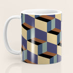 Cuboid Geometric Abstract Shapes Pattern XVII Coffee Mug Gallery Image 3