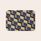Cuboid Geometric Abstract Shapes Pattern XVII Bath Mat Gallery Image 1