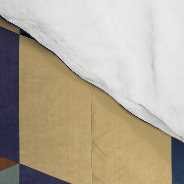 Cuboid Geometric Abstract Shapes Pattern XVII Comforter Gallery Image 4