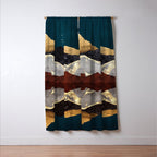 Mountain Peak Reflection Window Curtain Gallery Image 3