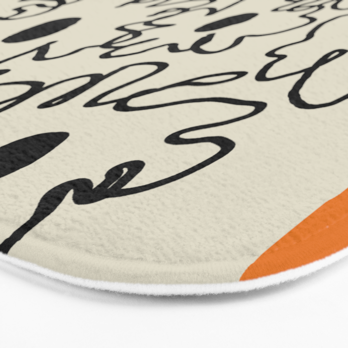minimal floral Bath Mat Gallery Image 3
