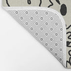 minimal floral Bath Mat Gallery Image 2